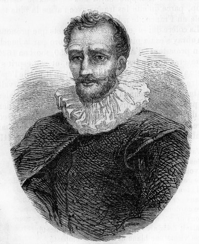 portrett av Théodore Agrippa d'Aubigné. Fransk forfatter (1552 til 1630). av Unknown artist