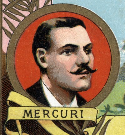 portrett av Toussaint MERCURI andre av Behagle-oppdraget i 1893. av Unknown artist