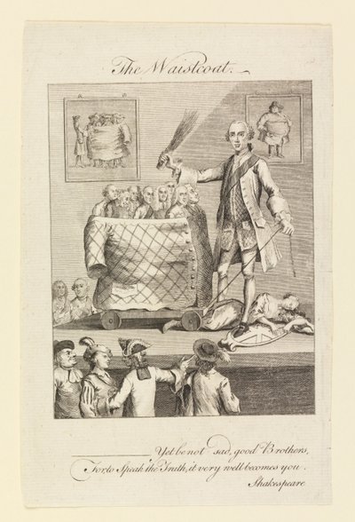 Vesten (karikatur om vestens mote) av Unknown, English