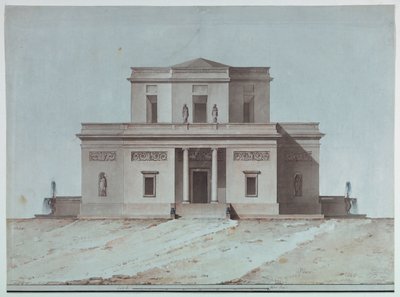 Forhøyning av en landlig villa av Unknown, Italian
