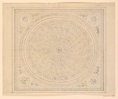 Tegning, takdesign, 1815–22 av Unknown artistUnknown artist