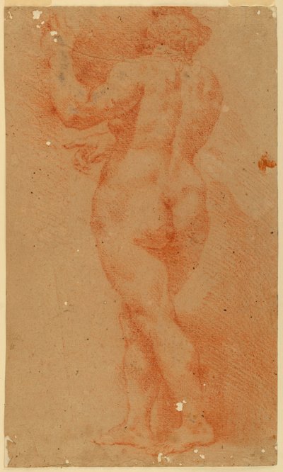 Tegning, motsikker studie av en naken kvinne, tidlig på 1600-tallet av Unknown artistUnknown artist