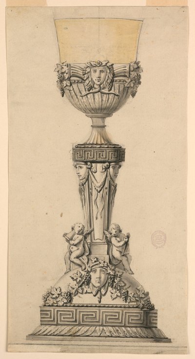 Tegning, design for en kalk, 1800–1830 av Unknown artistUnknown artist