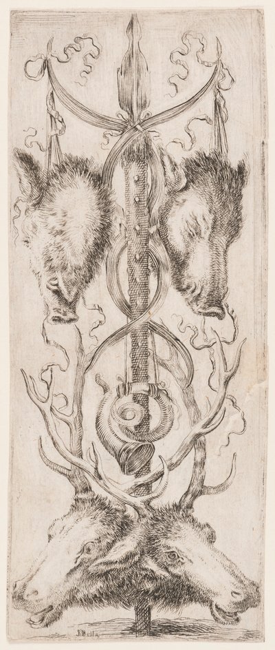 Trykk, Ornamenter eller Grotesker (Grotesk Ornament), ca. 1653 av Unknown artistUnknown artist