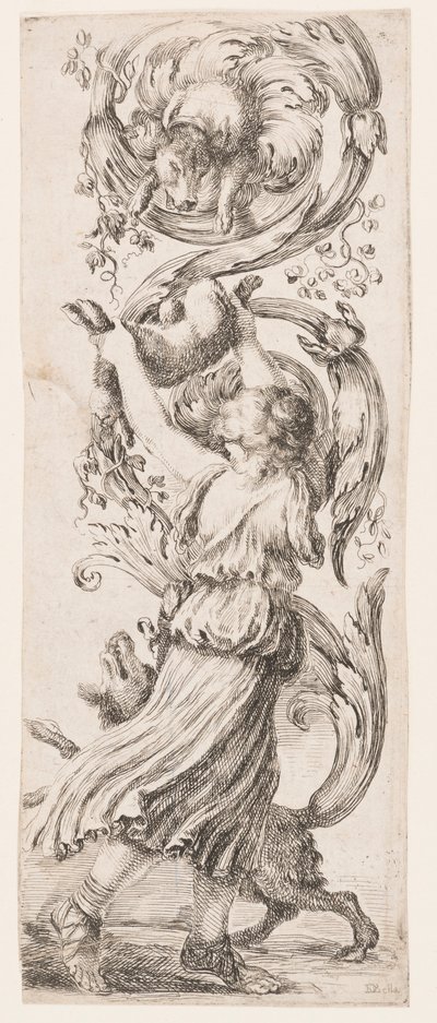 Trykk, Ornamenter eller Grotesker (Grotesk Ornament), ca. 1653 av Unknown artistUnknown artist