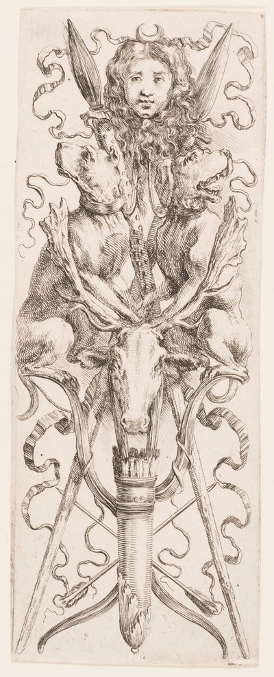 Trykk, Ornamenter eller Grotesker (Grotesk Ornament), ca. 1653 av Unknown artistUnknown artist