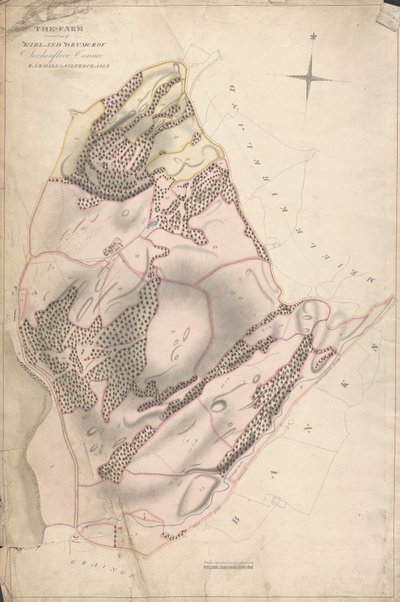 En samling undersøkelser av skotske eiendommer til jarlen av Selkirk: Farmen som består av Kirkland Drumcroy, Auchenfloor, Cannee, Barhill og Silvercraigs (tidligere Nuntons) av Unknown artist