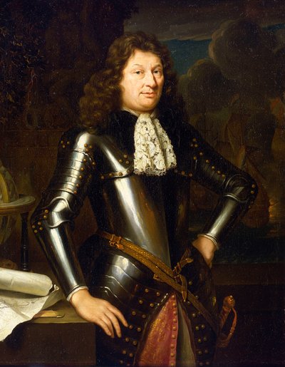 En nederlandsk marinekaptein, ca. 1690–1704, olje på lerret, av Den nederlandske skolen av Unknown artist