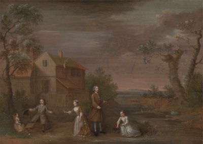 En familiegruppe kalt 'The Stafford Family' av Unknown artist