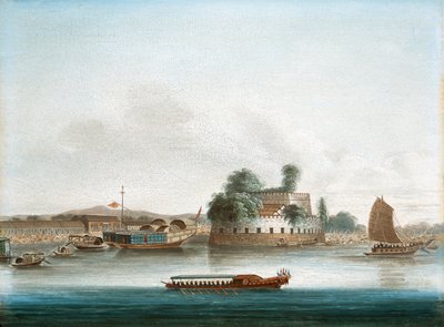 Et fort ved Canton River av Unknown artist