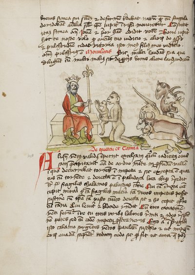 En ape som kneler foran Jupiter av Unknown artist