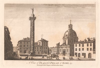 En utsikt over Trajans søyle i Roma &c. av Unknown artist