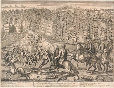 ?En utsikt over slaget ved Culloden i Skottland?, 1746 av Unknown