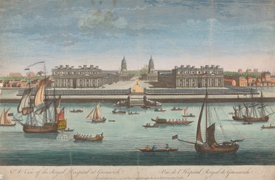 Utsikt over Royal Hospital i Greenwich av Unknown artist