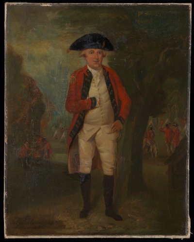 Et portrett av generalmajor Arthur Tooker Collins fra marinesoldatene i sin fulle uniform av Unknown artist