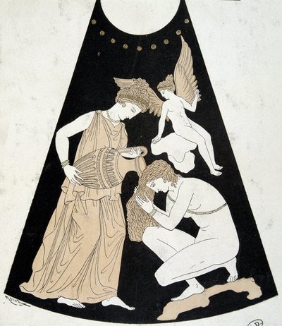 Et kvinnetoalett - faksimile av en gresk vase av Unknown artist