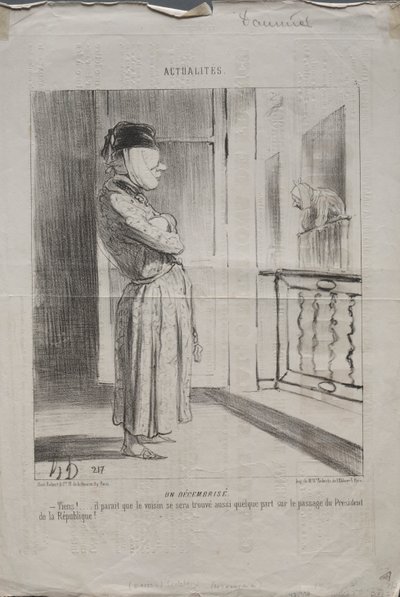 Aktualiteter, plate 3: En "desemberist" av Unknown artist
