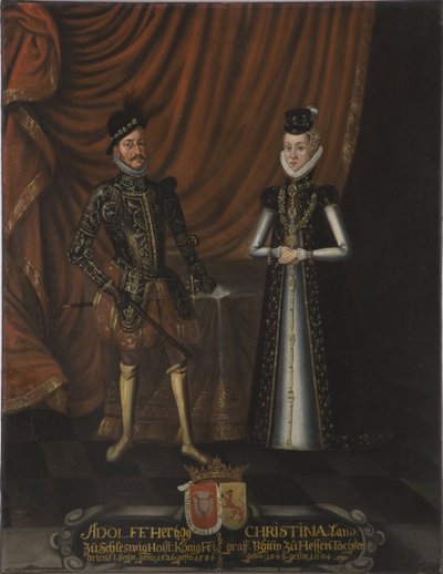 Adolphe de Holstein Gottorp et Christine de Hesse - hertug Adolf av Holstein-Gottorp av Unknown artist