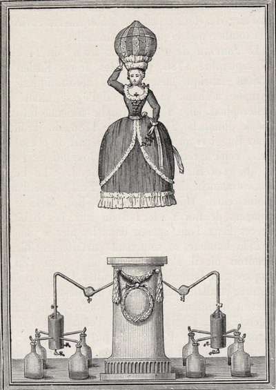 Aerostatisk figur - Enslen-brødrenes "Aerian Nymph" (Christian Gottfried av Unknown artist