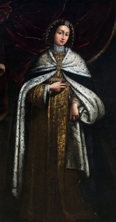 Agnes av Faucigny (morte en 1268), kone til Peter II, grev av Savoy (Pierre II de Savoie) - Anonym - 1600-tallet - Olje på lerret av Unknown artist