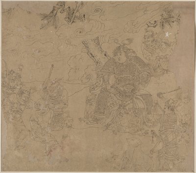 Album med daoistiske og buddhistiske temaer: Search the Mountain: Leaf 41 av Unknown artist
