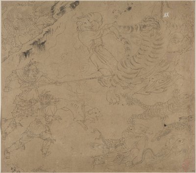 Album med daoistiske og buddhistiske temaer: Search the Mountain: Leaf 44 av Unknown artist