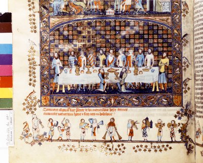Alexanders reise til Edens hage, ca. 1400 (miniatyr) av Unknown artist