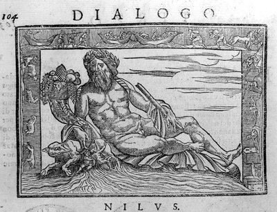 Allegory of the Nile, gravering fra 1600-tallet. av Unknown artist