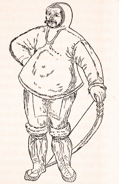 En eskimo – fra en akvarelltegning av John White av Unknown artist