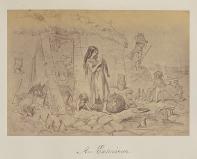 Et eksteriør (sic). av Unknown artist