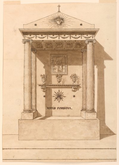 Et oratorium dedikert til jomfruen av Unknown artist