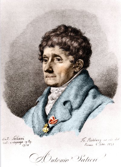 Antonio Salieri , italiensk komponist og dirigent (Legnago av Unknown artist