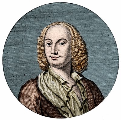 Antonio Vivaldi (1678-1741), italiensk komponist. av Unknown artist