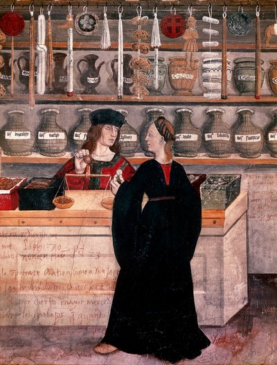 Apotheke (Fresko) von Unknown artist