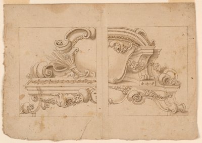 Arkitektoniske ornamenter av Unknown artist