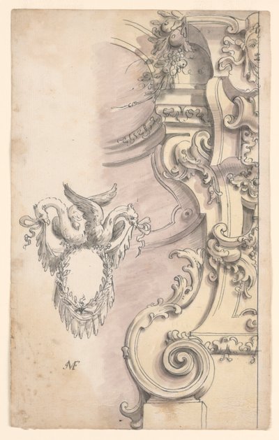 Arkitektoniske ornamenter t av Unknown artist