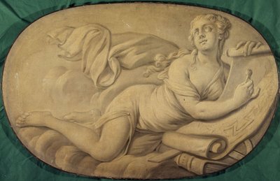 Arkitektur (allegori, dekorativt maleri for Hôtel La Rivière og deretter Canillac) av Unknown artist