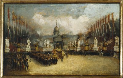 Ankomsten av Napoleons aske på Esplanade des Invalides, 15. desember av Unknown artist