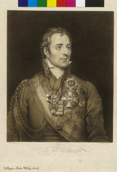 Arthur Wellesley, hertug av Wellington (trykk) av Unknown artist