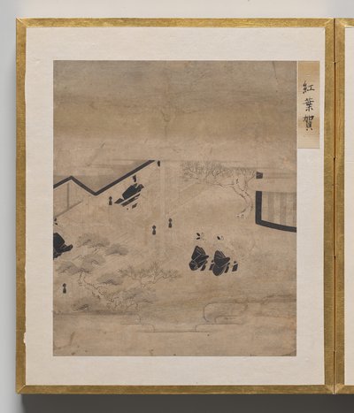 Høstutflukt fra Album of Illustrations for Tale of Genji av Unknown artist
