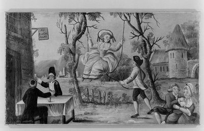 «Til de tre ordener forent.» Vinhandlerskilt. Paris av Unknown artist