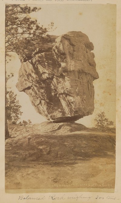 Balansert stein. Gudenes hage av Unknown artist