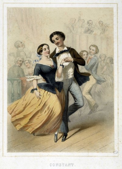 Ball: Konstant, ca. 1860 av Unknown artist