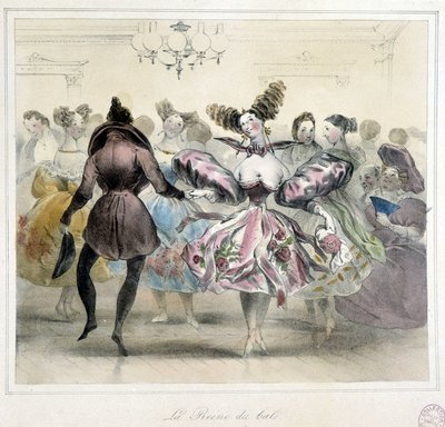 Ball: ballens dronning - 1800-tallet av Unknown artist