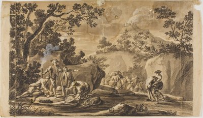 Banditter med tyvegods av Unknown artist