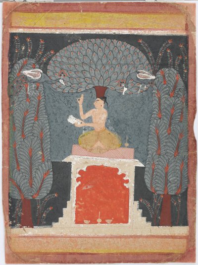 Bangal ragini fra en Ragamala-serie av Unknown artist