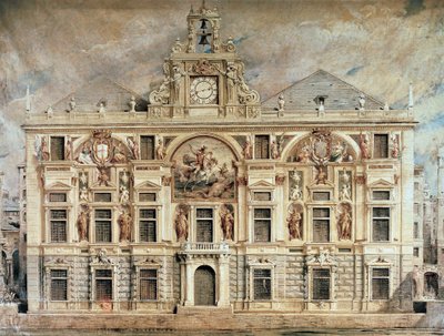 Bank of San Giorgio i Genova, Italia av Unknown artist