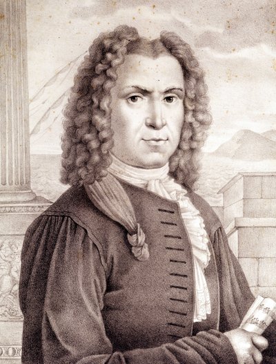 Benedetto Marcello (1686-1739) italiensk komponist. av Unknown artist