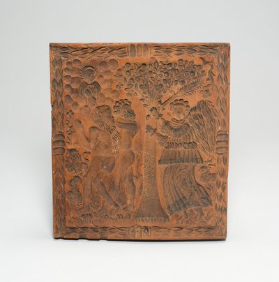 Kjeksform: Adam og Eva utvist fra Edens porter av Unknown artist