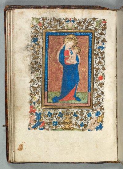 Timebok (Bruk av Metz): Fol. 26v, Jomfru og Barn av Unknown artist